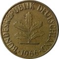 ФРГ 5 пфеннигов 1966 год - F