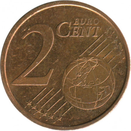 Испания 2 евроцента 2006 год - Кафедральный собор Сантьяго-де-Компостела