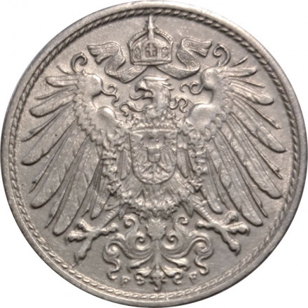 Германия 10 пфеннигов 1914 год (F)