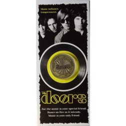 «The Doors» - Гравированная цветная монета 10 рублей в буклете