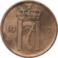 Норвегия 2 эре 1957 год