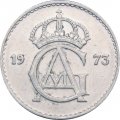 Швеция 25 эре 1973 год - Король Густав VI Адольф