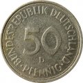 ФРГ 50 пфеннигов 1974 год (D)