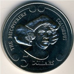 Новая Зеландия 5 долларов 1992 год