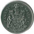 Канада 50 центов 1974 год - Герб