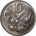 Новая Зеландия 10 центов 1970 год UNC