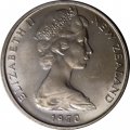 Новая Зеландия 10 центов 1970 год UNC