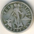 Филиппины 10 сентаво 1912 год