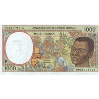 Чад (Центральная Африка) 1000 франков 2000 год - литера P - UNC