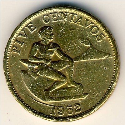 Филиппины 5 сентаво 1962 год