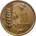 Литва 10 центов 1925 год