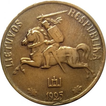 Литва 10 центов 1925 год