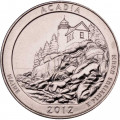 США 25 центов 2012 год - Национальный парк Акадия (D)