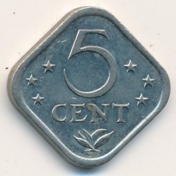 Антильские острова 5 центов 1982 год