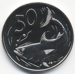 Острова Кука 50 центов 1975 год - Тунец