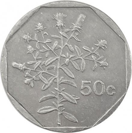 Мальта 50 центов 1995 год