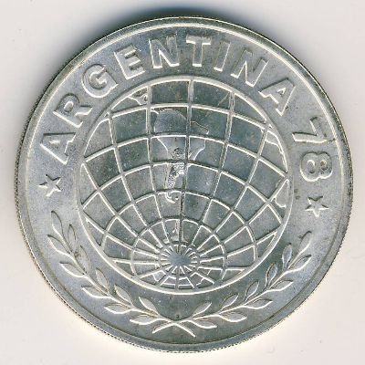 Аргентина 3000 песо 1977 год