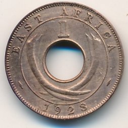 Восточная Африка 1 цент 1928 год