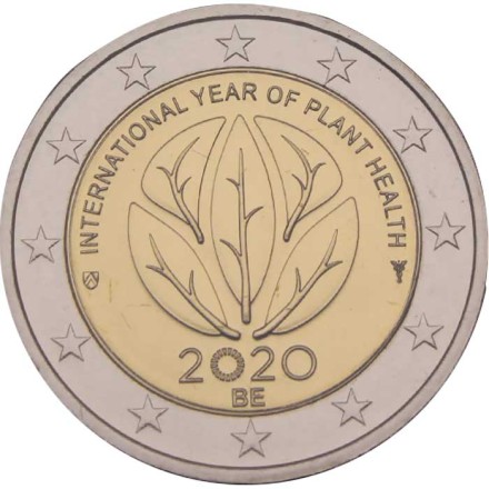 Бельгия 2 евро 2020 год - Международный год охраны здоровья растений