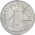 Барбадос 25 центов 1973 год - Мельница (без отметки мд)