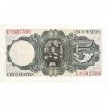 Испания 5 песет 1951 год - Хайме Лусиано Антонио Бальмес и Урпия UNC