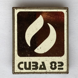 Значок. Cuba 82. Куба. Эмблема