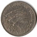 Чад 100 франков 1972 год