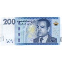 Марокко 200 дирхамов 2012 год - Маяк в порту Танжер UNC