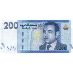 Марокко 200 дирхамов 2012 год - Маяк в порту Танжер UNC