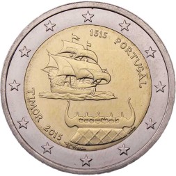 Португалия 2 евро 2015 год - 500 лет первому контакту с Тимором