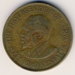 Кения 10 центов 1977 год