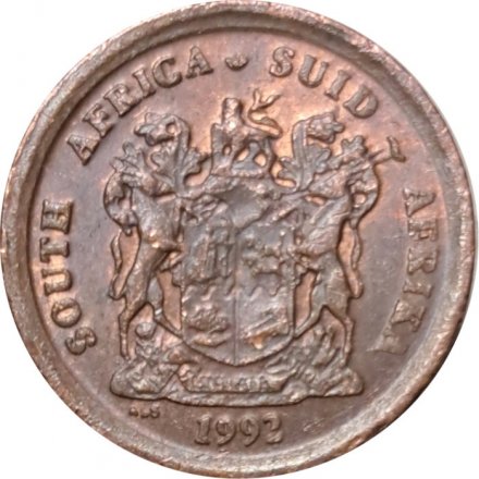 ЮАР 1 цент 1992 год