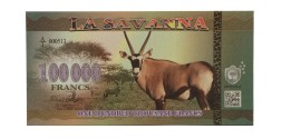 Саванна - 100000 франков 2016 год - Антилопа