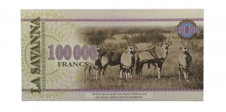 Саванна - 100000 франков 2016 год - Антилопа