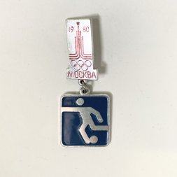 Значок "Футбол. XXll Олимпийские игры 1980 Москва" 