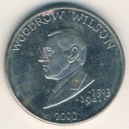 Либерия 5 долларов 2000 год