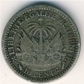 Гаити 10 сантимов 1890 год