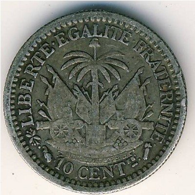 Гаити 10 сантимов 1890 год