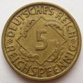 Веймарская республика 5 рейхспфеннигов 1936 год (J)