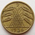 Веймарская республика 5 рейхспфеннигов 1936 год (J)