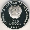 Мозамбик 250 метикал 1985 год