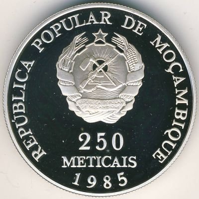 Мозамбик 250 метикал 1985 год
