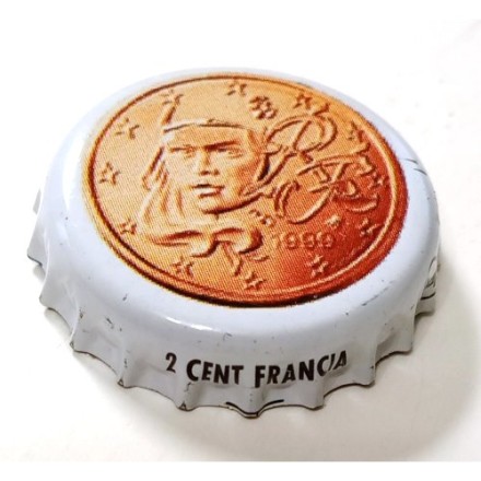 Пробка Италия - RF 1999. 2 Cent Francia