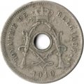 Бельгия 5 сантимов 1910 год BELGIQUE