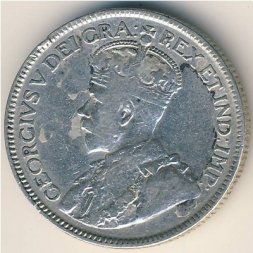 Канада 25 центов 1917 год