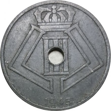 Бельгия 25 сантимов 1945 год BELGIE-BELGIQUE