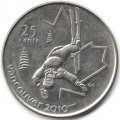 Канада 25 центов 2008 год - Фристайл