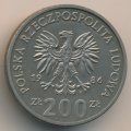 Польша 200 злотых 1986 год