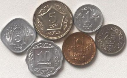Набор из 6 монет Пакистан 1976 - 2006 год