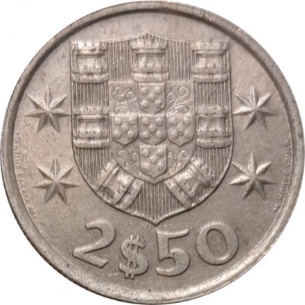 Португалия 2,5 эскудо 1979 год - Парусник